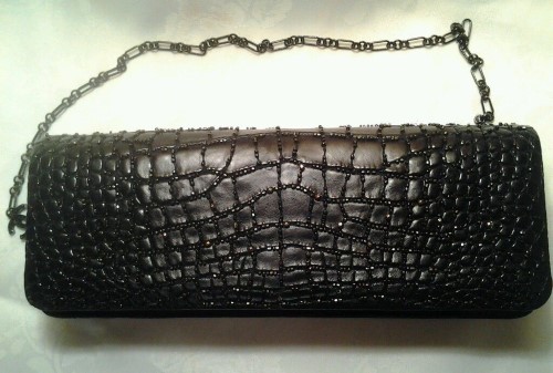 Chanel Black Crocodile clutch (Custom)