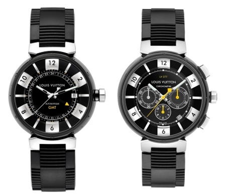 vuittonblacktambourinewatches