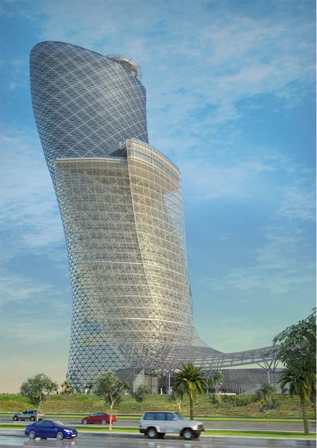 Abu Dhabi e l'impresa da Guinness dei primati: una futuristica Torre di Pisa