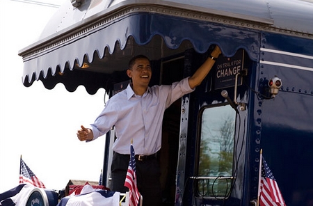 Barack Obama verrà condotto a Washington da un treno di lusso!