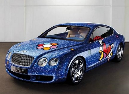 bentley continental gt romero britto