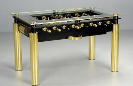 Gold Lux Foosball Table, il biliardino di lusso
