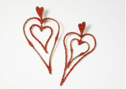 Idee regalo San Valentino 2010, orecchini a forma di cuore per la vostra amata