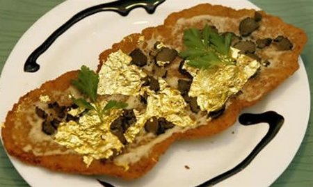 piatto cotoletta e oro