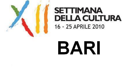XII Settimana della Cultura dal 16 al 25 aprile: eventi culturali a Bari