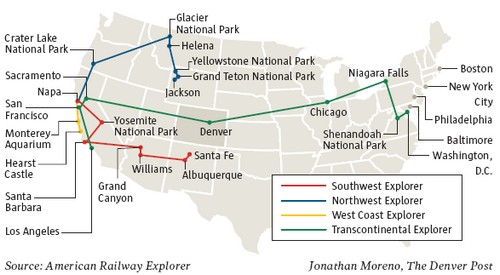 American Railway Explorer: il treno di lusso Americano