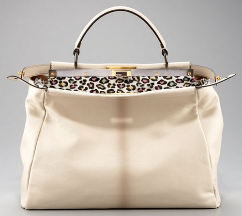  Leopard-Lined Peekaboo Tote bag by Fendi a 3.500 dollari