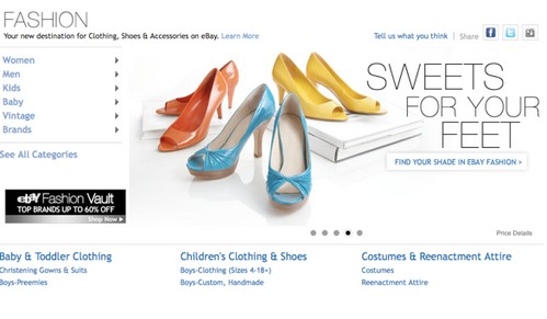 eBay lancia il portale Fashion eBay e  eBay Fashion Outlet ... ma non in Italia