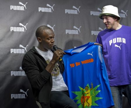 Puma: la canotta presentata da Usain Bolt