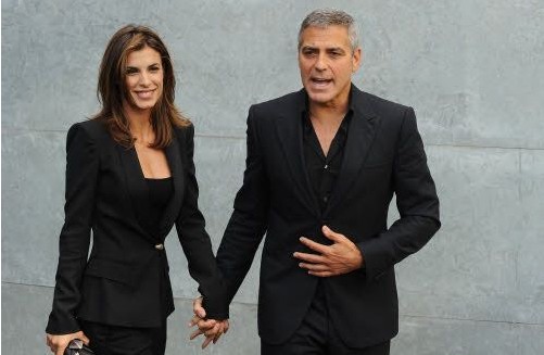 Clooney e Canalis alla sfilata di Giorgio Armani