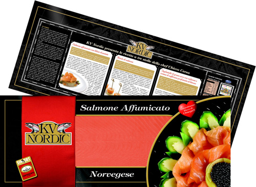 KV NORDIC  Salmone Affumicato Norvegese conf. regalo