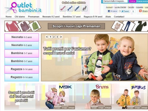 Outletbambini.it - il nuovo sito di shopping online per bambini