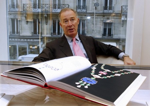 Italian jeweller Bulgari’s chief executive Francesco Trapani speaks during an interview with Reuters in Paris