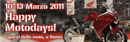 Motodays: il salone delle due ruote a Roma dal 10 al 13 marzo 2011