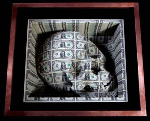 Scott Campbell, sculture con i dollari 
