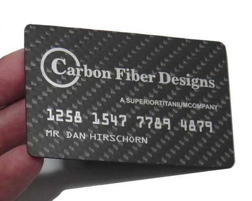 Biglietti da visita in Fibra di carbonio by Carbon Fiber Designer