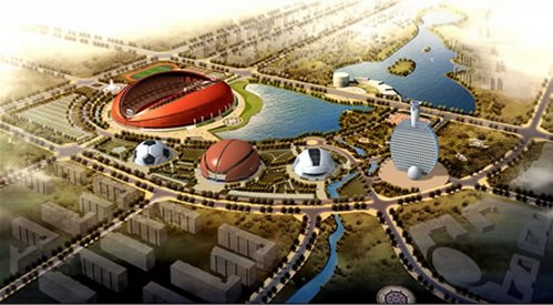 Cina: realizzazione di un complesso sportivo a tema