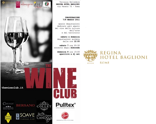 Roma Regina Hotel Baglioni: dal 7 maggio degustazione The Wine Club
