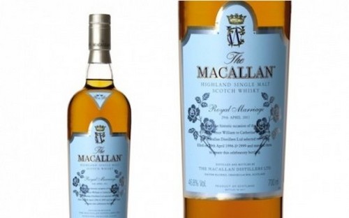 Maccallan, edizione speciale del whisky in onore delle nozze reali