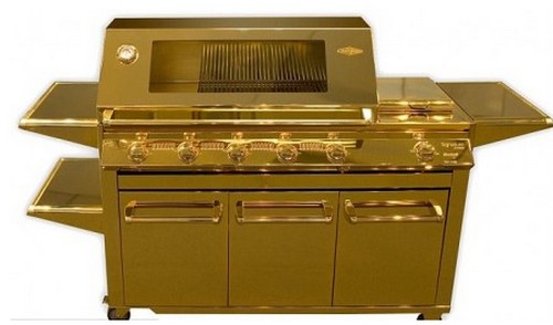 Barbecue placcato in oro in vendita a 165 mila dollari