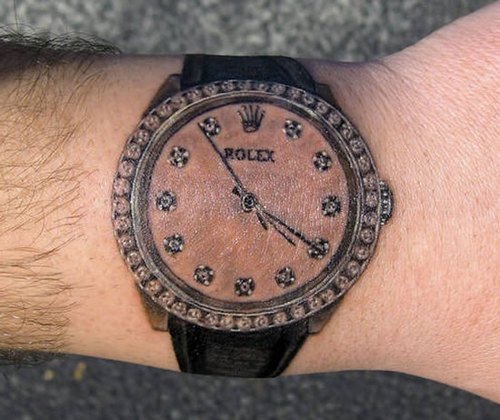 diamond-dialed-Rolex-tattoo-1