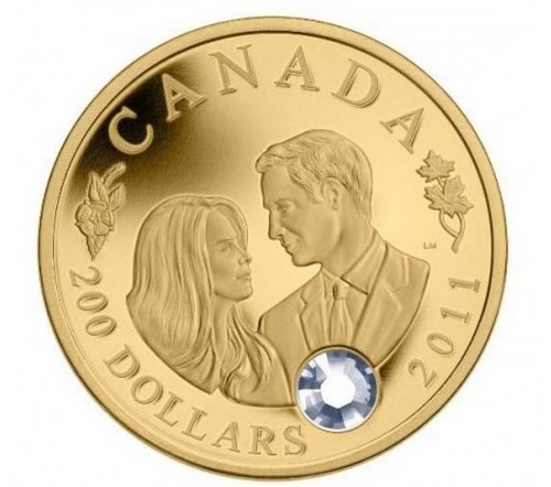 Canada: speciale moneta in onore del principe William e Kate Middleton