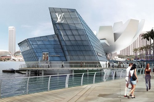 Louis Vuitton, inaugurazione punto vendita a Marina Bay