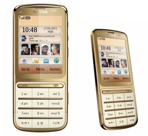 Nokia C3-01 Gold Edition, il cellulare in oro 18 carati 