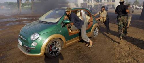Trovata un Fiat 500 Capri da 200mila dollari tra le auto di Gheddafi