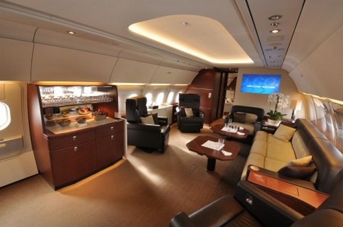 Airbus jet-cabina