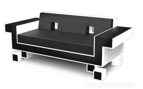 Igor Chak presenta il divano Retro Invader Couch