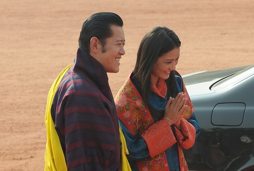 Treno di lusso per la prima visita ufficiale in India dei reali del Bhutan