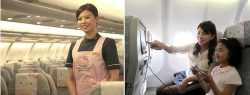La compagnia aerea taiwanese Eva Air, presenta Airbus A330-200 con gli interni ed esterni di Hello Kitty