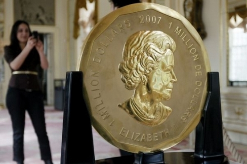 Moneta in oro  dal valore di 40 milioni di euro