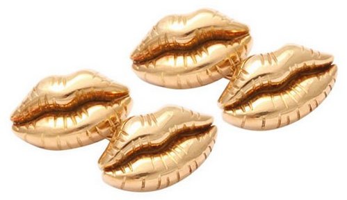 Natale 2011: regala al tuo Lui i gemelli Gold Lip Cufflinks