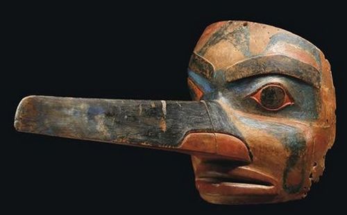 maschera zanzara legno aborigena