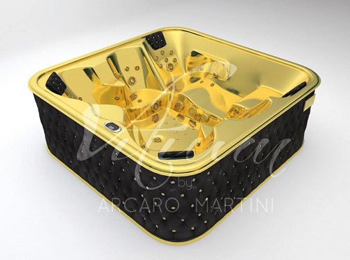 Minipiscine di lusso in oro 24 kt di Arcaro Martini