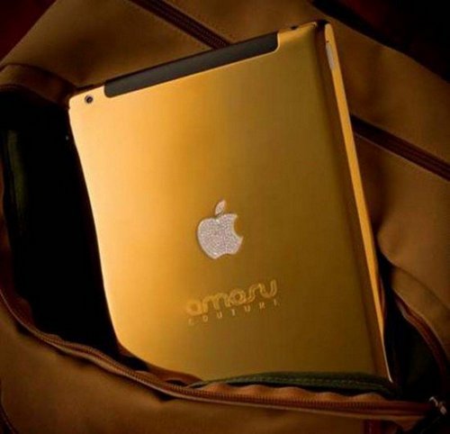 Amosu Couture presenta l'iPad 2 in oro, platino e swarovski