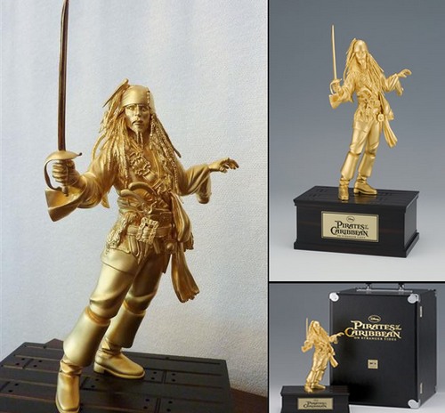 Statuetta in oro di Jack Sparrow in edizione limitata