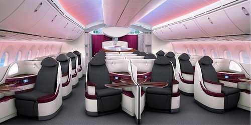 Qatar Airways nuove cabine per i Boeing 787
