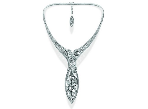 Canoe Canadian Diamond Necklace_Reena Ahluwalia Ahluwalia