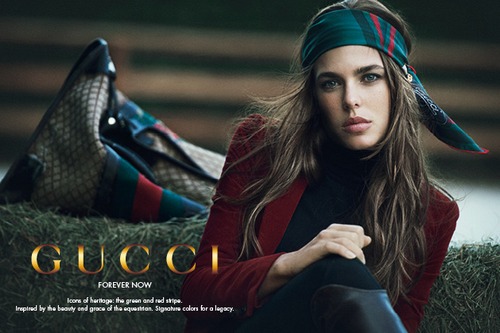 Charlotte Casiraghi testimonial campagna Gucci Forever Now