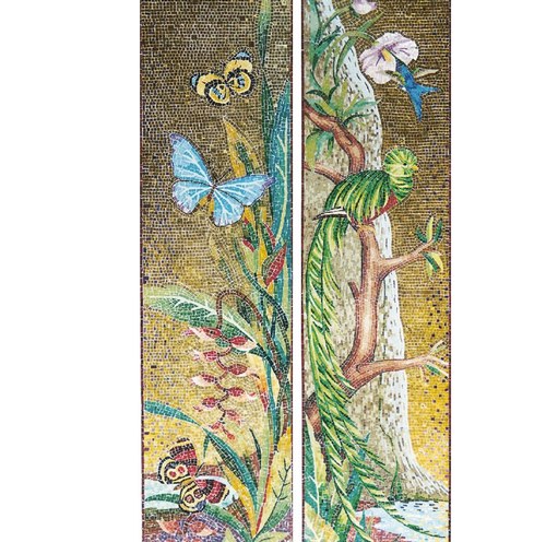Friul Mosaic presenta la collezione Classic ornamenti Butterfly e Queztal