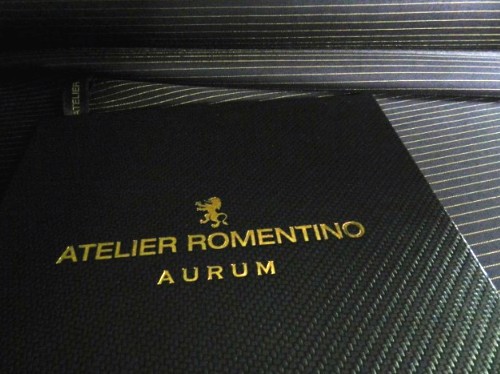 Atelier Romentino, tessuto in oro 24k