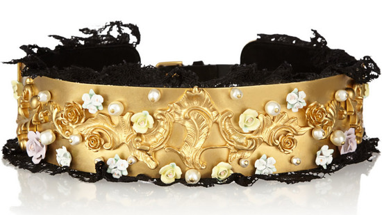 cintura oro dolce e gabbana