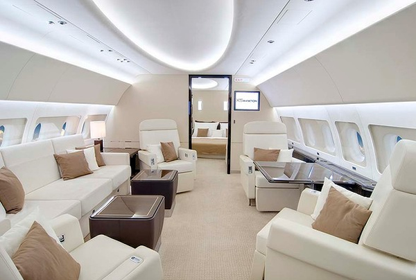 Tutto il  lusso del jet privato  Airbus ACJ319