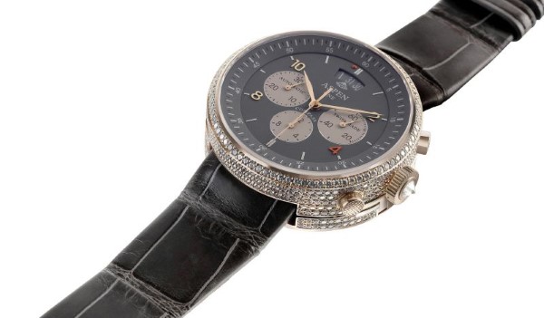 ASPEN ONE MOGULS ROSE GOLD & CAVIAR DIAMOND WATCH