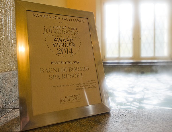 "Best Hotel Spa" Condé Nast Johansens: vince Qc Terme Grand Hotel Bagni Nuovi 