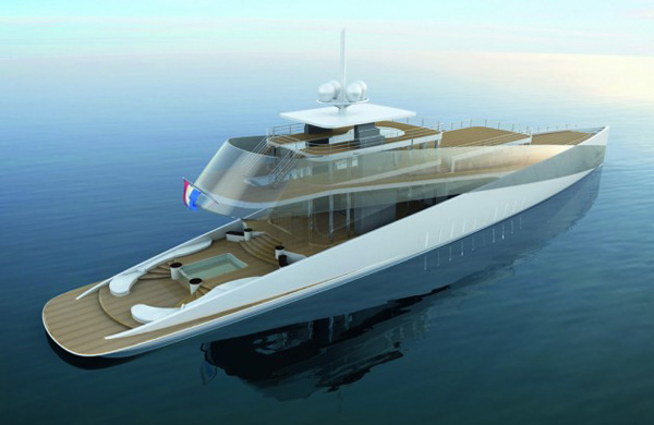 yacht in vetro