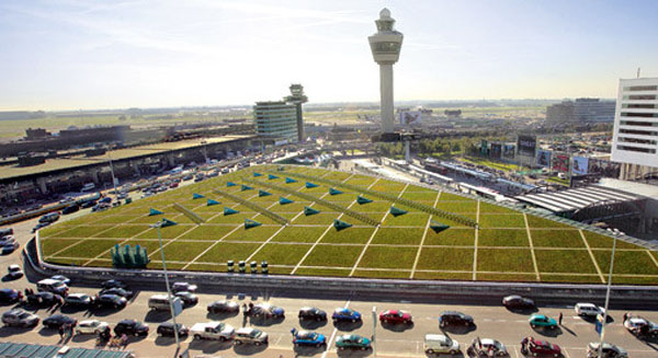 Aeroporti con aree verdi dove coltivare fiori e verdure